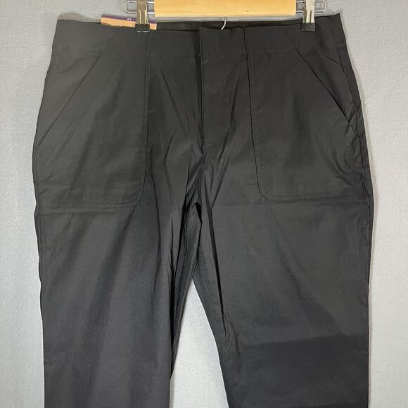 NEW Eddie Bauer Women's Performance Stretch Horizon Straight Ankle Pant Black 14 - Picture 5 of 11